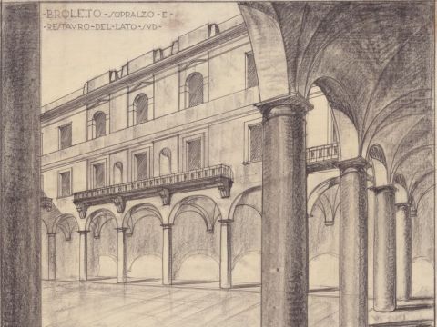 4. Veduta prospettica del Broletto, Gallarate, 1929