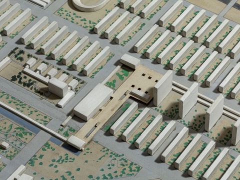15. Concorso zona scalo Sempione Fiera a Milano "Milano verde": modello, 1938