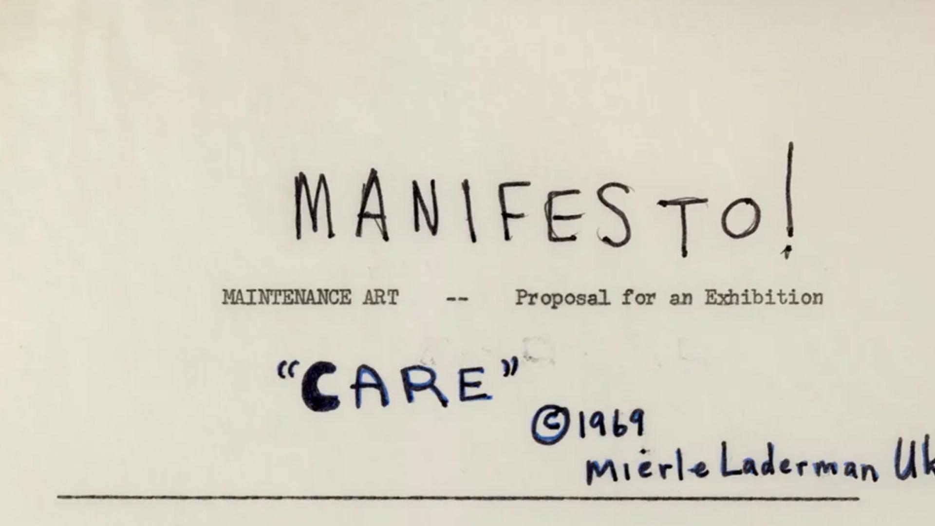 Manifesto, Non Manifesto