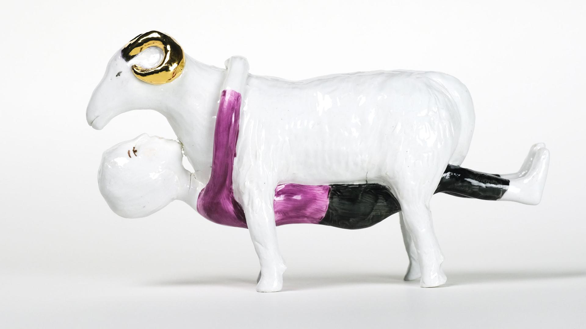 Ulisse, 30 x 10 x 15cm, porcerlana (unica) - Saul Marcadent