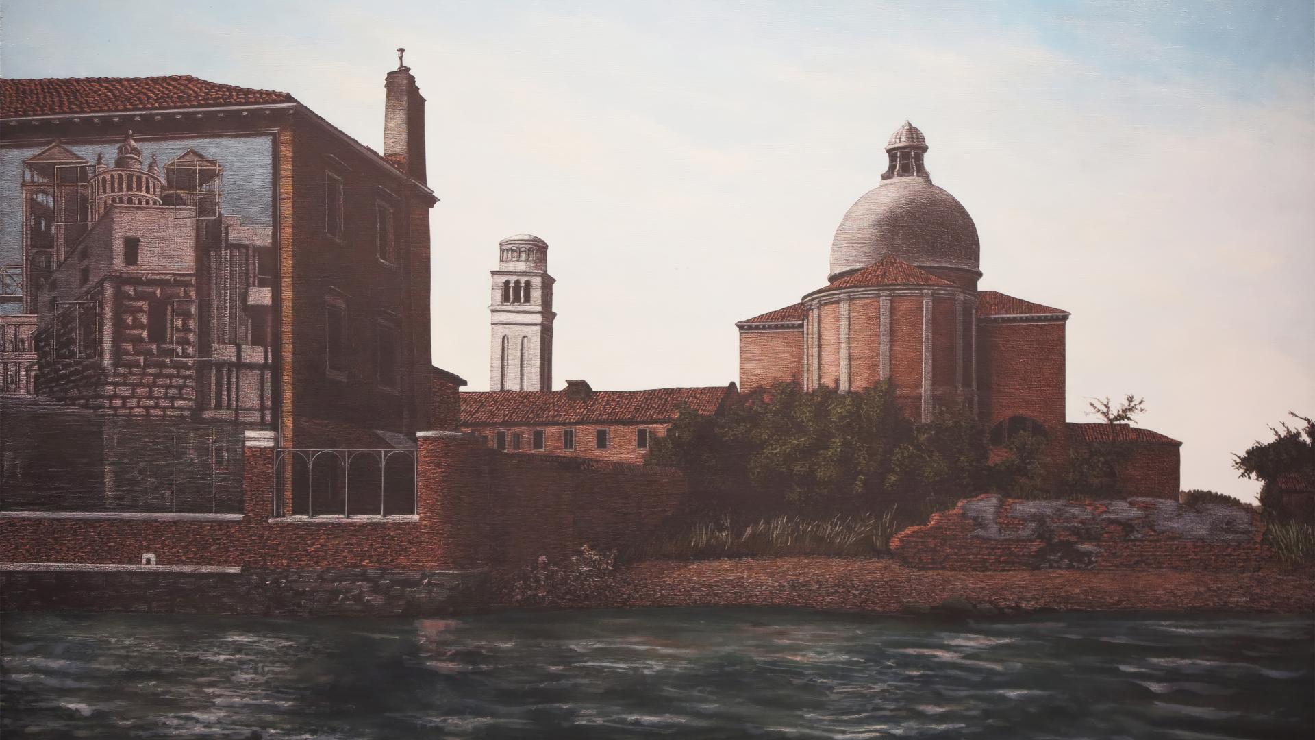 Filarete, Codussi, 2021. Vinilico su tavola, 80 x 120 cm