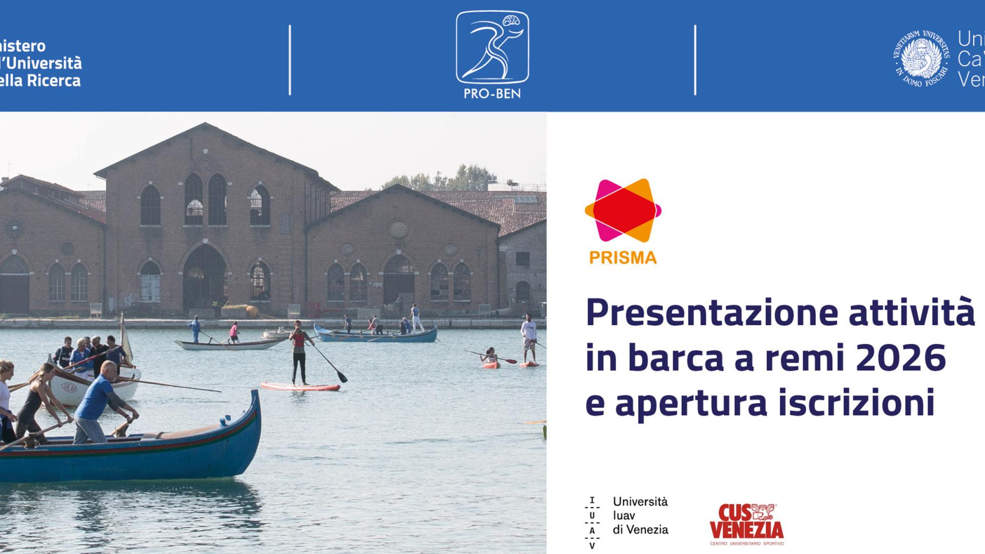Presentazione delle attività in barca a remi 2026 e apertura iscrizioni - mercoledì 18 febbraio