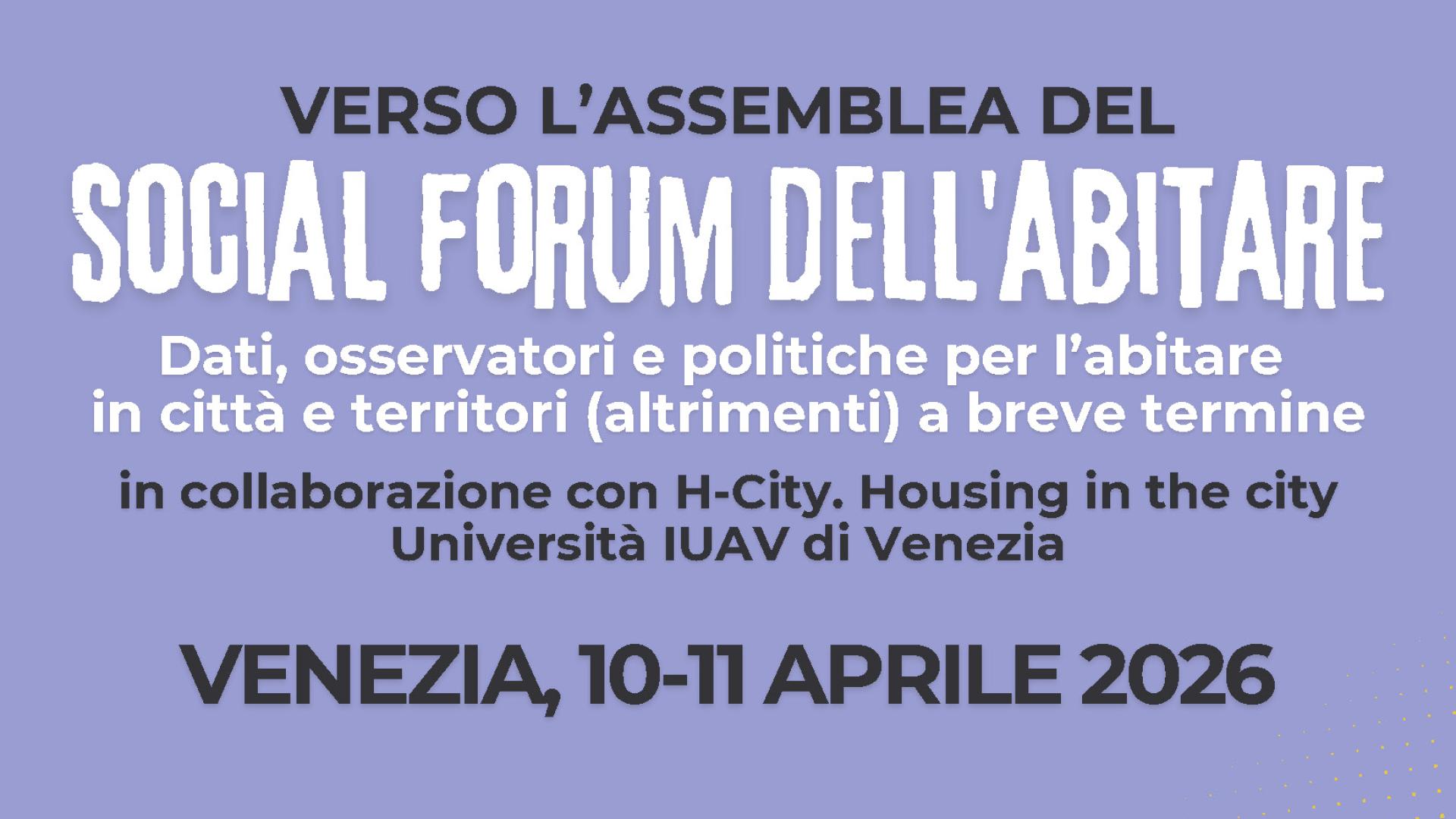 Forum social dell'abitare