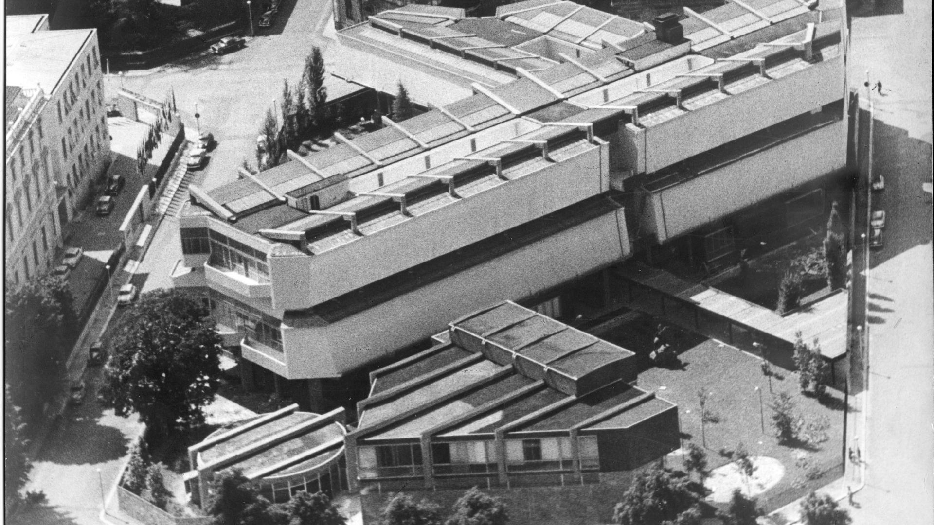 Veduta aerea del fronte della galleria