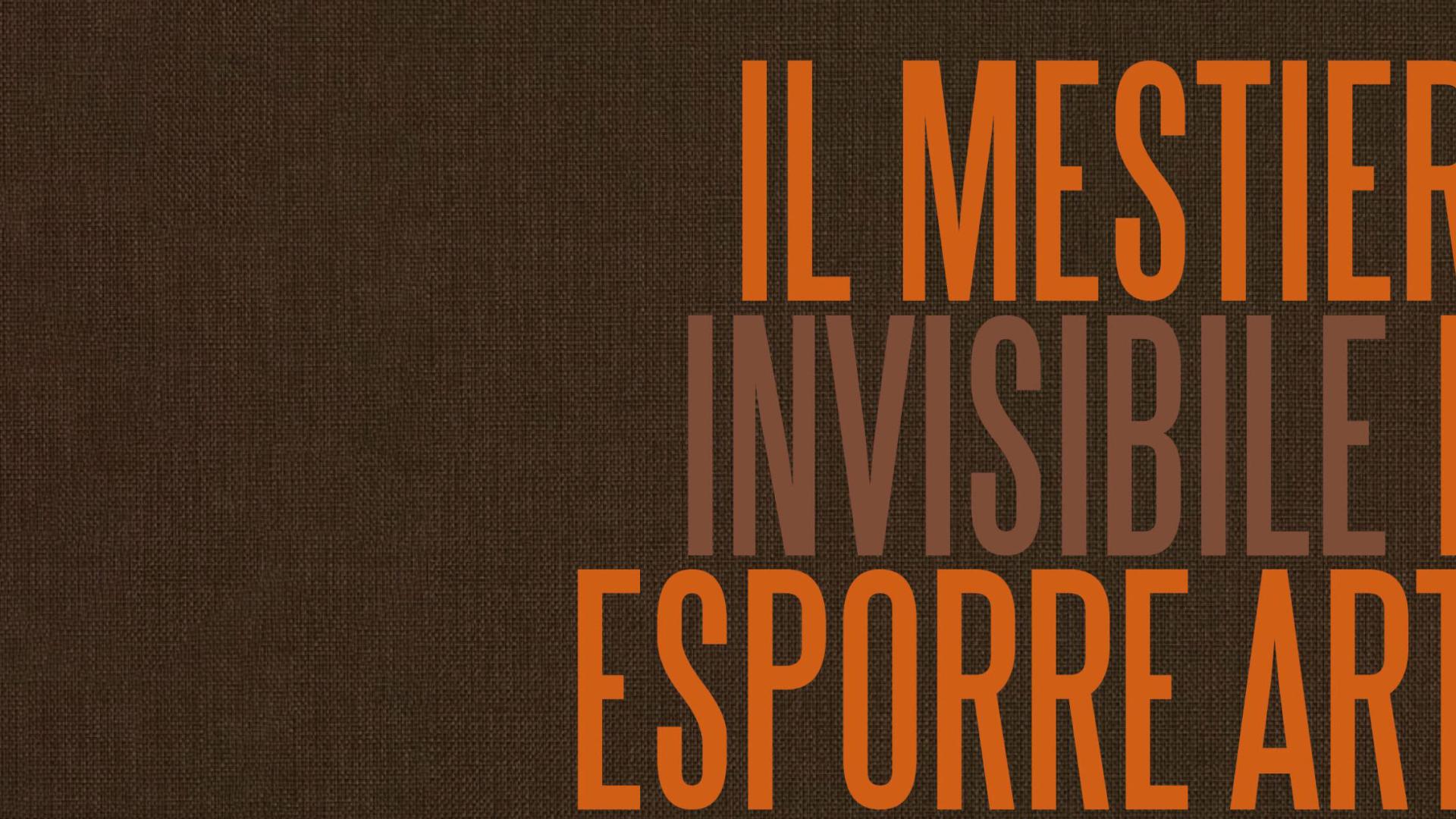 Il mestiere di esporre