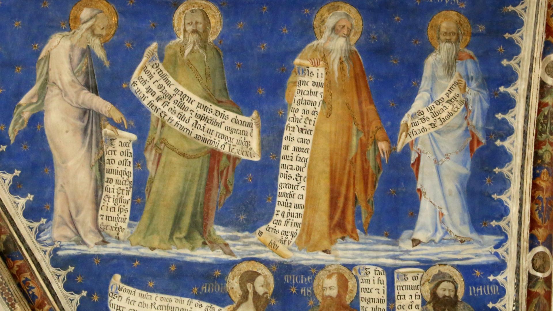 Matteo Giovannetti, Profeti, Avignone, Palazzo dei Papi, Sala dell'Udienza, 1353