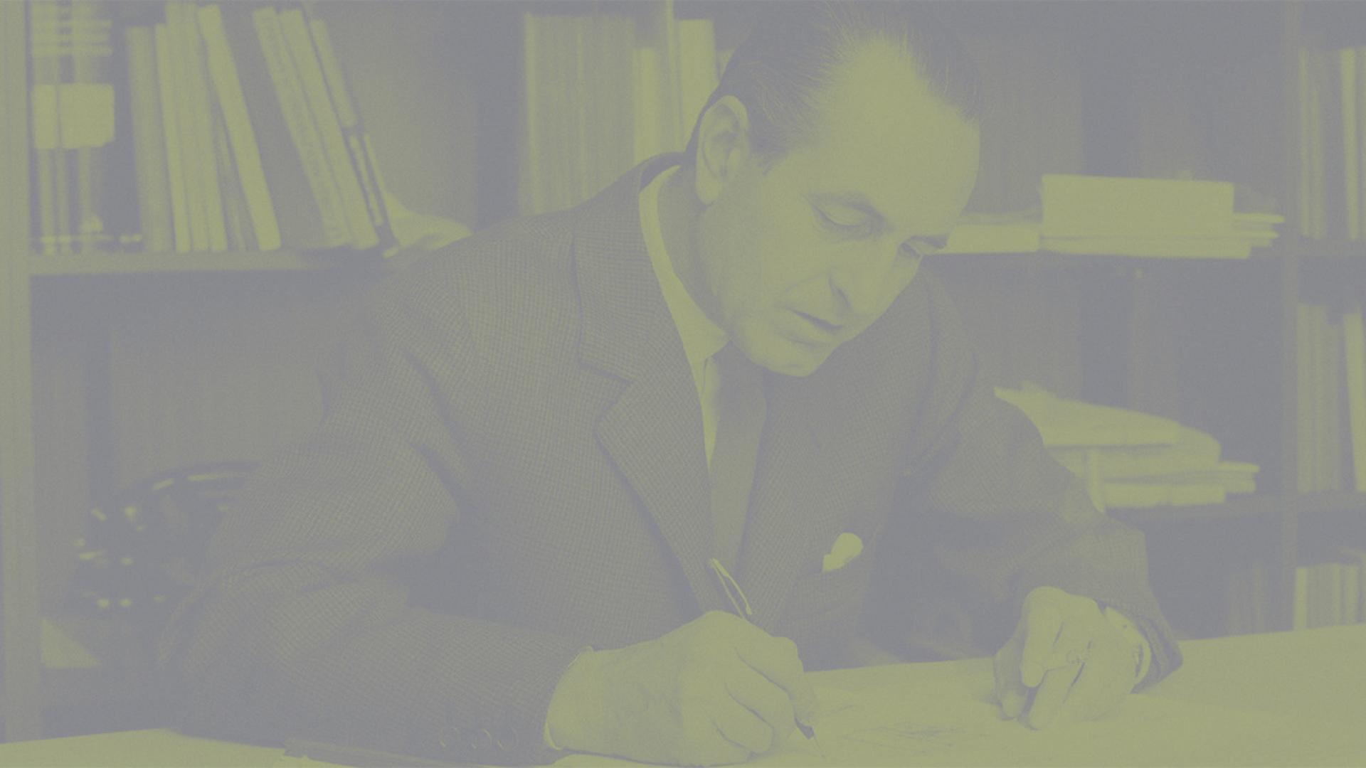 Ritratto di Ignazio Gardella virato in giallo e viola