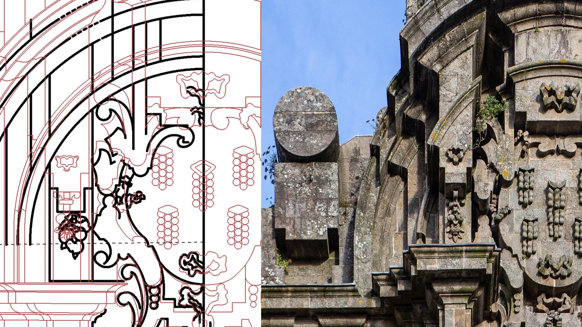 Full-scale architectural drawings from the Early Modern Period